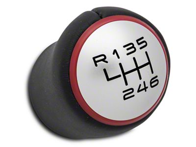 SpeedForm Modern Billet GT350 Style Shift Knob; Direct Fit; Black (15-23 Mustang GT, EcoBoost, V6)