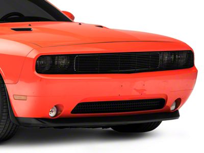 SpeedForm Modern Billet Phantom Upper Grille Overlay; Black (08-14 Challenger)