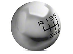 SpeedForm Modern Billet Retro Style 6-Speed Shift Knob; Polished (15-23 Mustang GT, EcoBoost, V6)