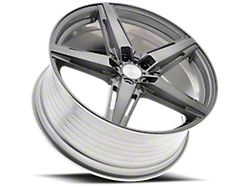 Modern Luxury MLF10 Brushed Titanium Wheel; Rear Only; 22x10.5; 45mm Offset (10-14 Mustang)