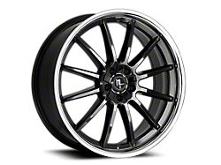 Modern Luxury MLF14 Gloss Black with Stainless Lip Wheel; 20x8.5; 35mm Offset (10-14 Mustang)