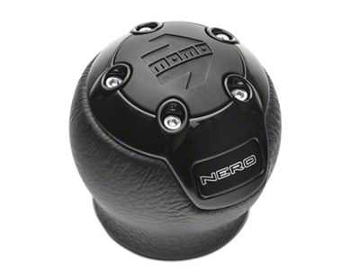MOMO USA Nero Shift Knob; Leather (15-25 Mustang, Excluding GT500)