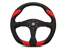 MOMO USA Quark Tuning Steering Wheel; Red (84-23 Mustang)