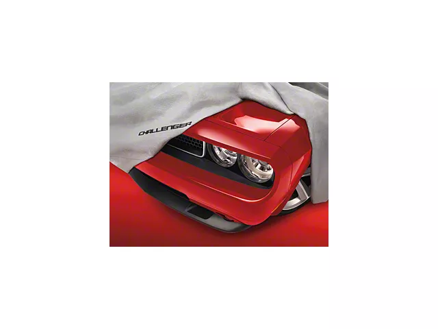 Mopar Car Cover with Challenger Logo; Gray (08-23 Challenger)