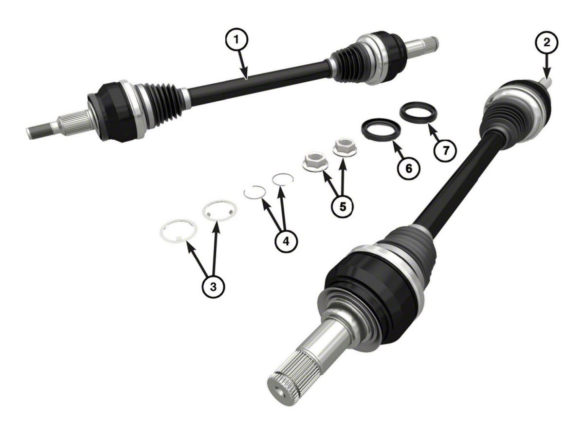 Mopar Challenger Direct Connection Redeye 41-Spline Half Shafts