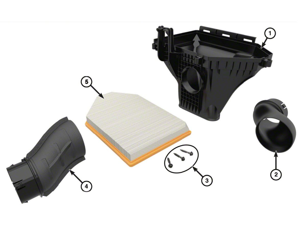 Mopar Challenger Direct Connection SRT Hellcat Air Box and Air Catcher