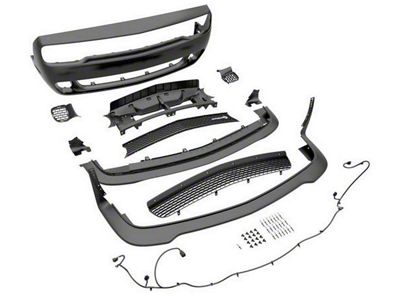 Mopar Direct Connection SRT Hellcat Front Fascia Kit; Unpainted (15-23 Challenger)