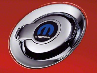 Mopar Fuel Door; Chrome (08-23 Challenger)