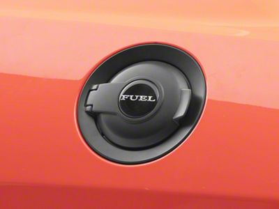 Mopar Fuel Door; Matte Black (08-23 Challenger)