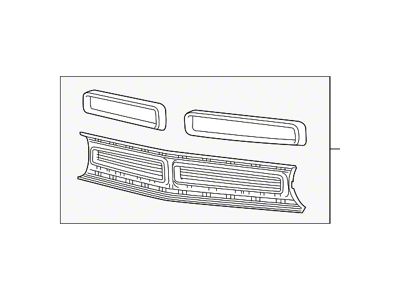 Mopar Grille; Assembly (15-23 Challenger)