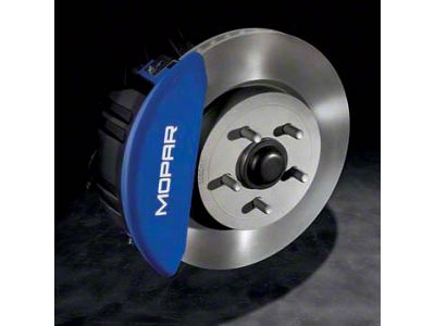 Mopar Blue Caliper Covers with MOPAR Logo; Front and Rear (11-23 3.6L Charger)