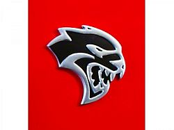 Mopar Hellcat Emblem; Passenger Side (Universal; Some Adaptation May Be Required)