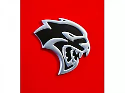 Mopar Hellcat Emblem; Passenger Side (Universal; Some Adaptation May Be Required)