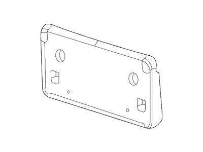 Mopar License Plate Bracket; Front; With Hood Scoop (15-23 Charger)