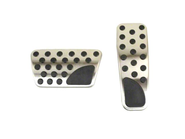 Mopar Pedal Covers; Stainless Steel (08-23 Charger)