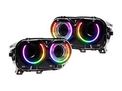 Morimoto XRGB LED Headlights; Black Housing; Clear Lens (15-23 Challenger)