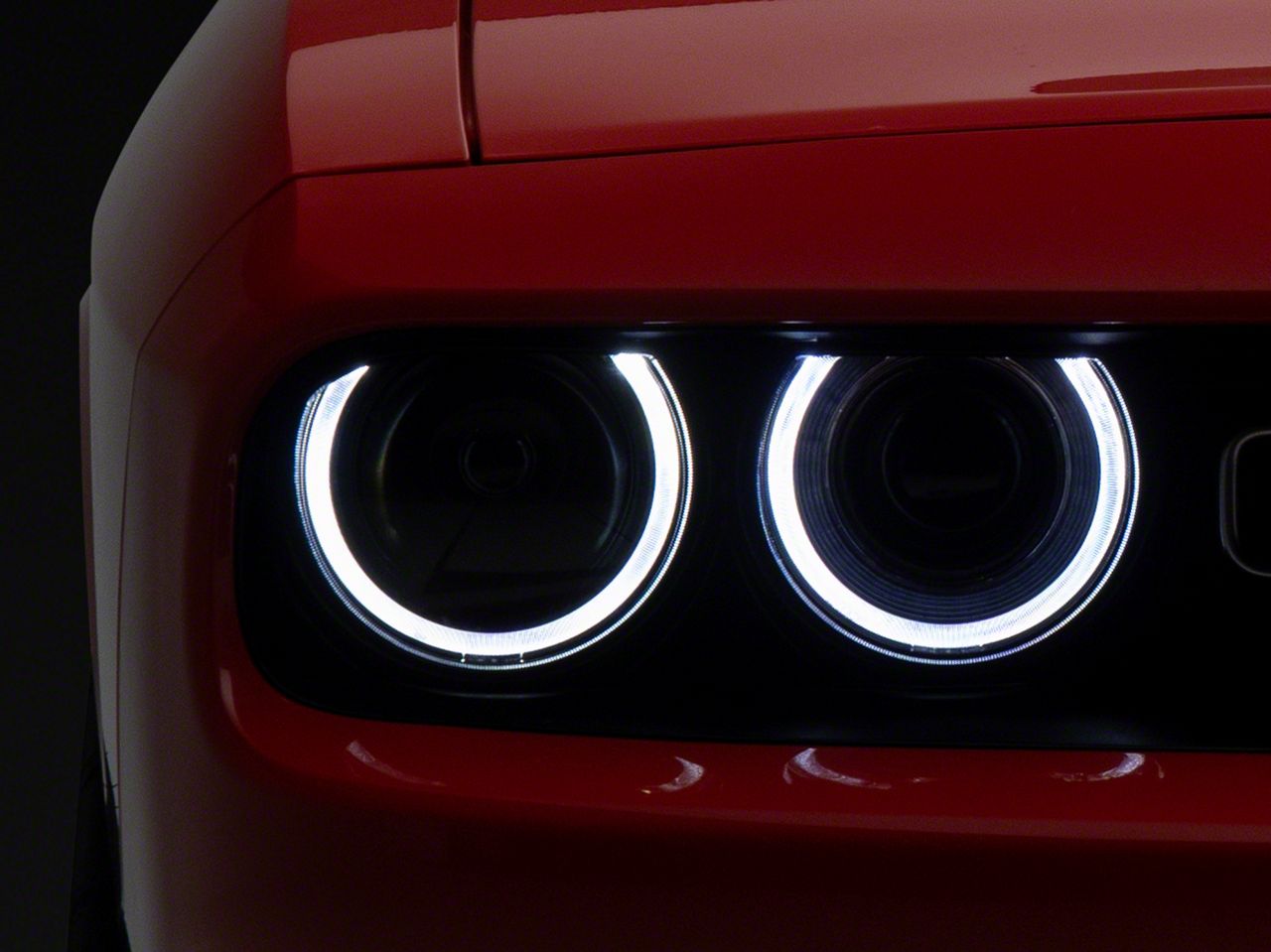 Morimoto Challenger XRGB LED Headlights; Black Housing; Clear Lens