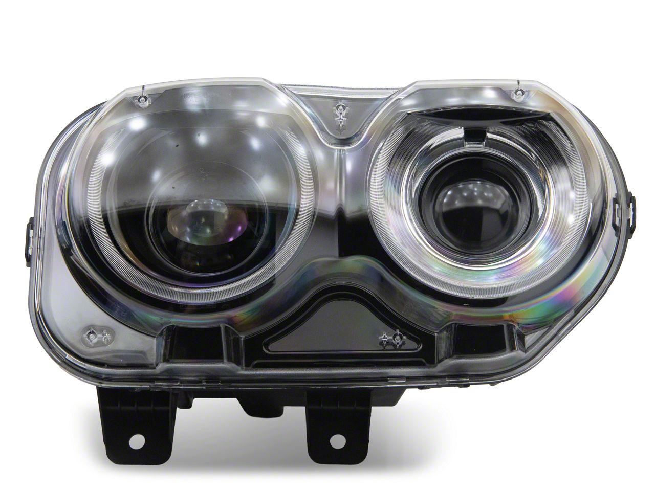 Morimoto Challenger XRGB LED Headlights; Black Housing; Clear Lens
