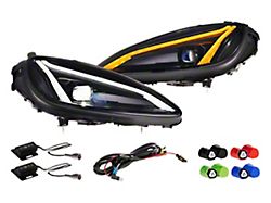 Morimoto GEN2 XB LED Headlights; Black Housing; Clear Lens (05-13 Corvette C6)