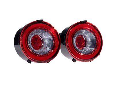 Morimoto GEN2 XB LED Tail Lights; Black Housing; Red Lens (05-13 Corvette C6)