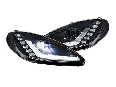 Morimoto XB LED Headlights; Black Housing; Clear Lens (05-13 Corvette C6)