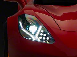 Morimoto XB LED Headlights; Black Housing; Clear Lens (14-19 Corvette C7)