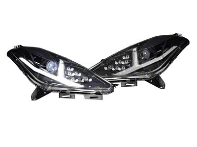 Morimoto XB LED Headlights; Black Housing; Clear Lens (14-19 Corvette C7)