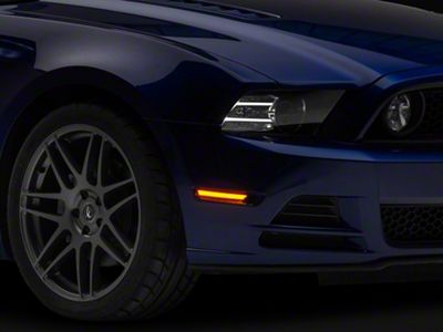 Morimoto XB LED Front Side Marker Lights; Smoked (10-14 Mustang)