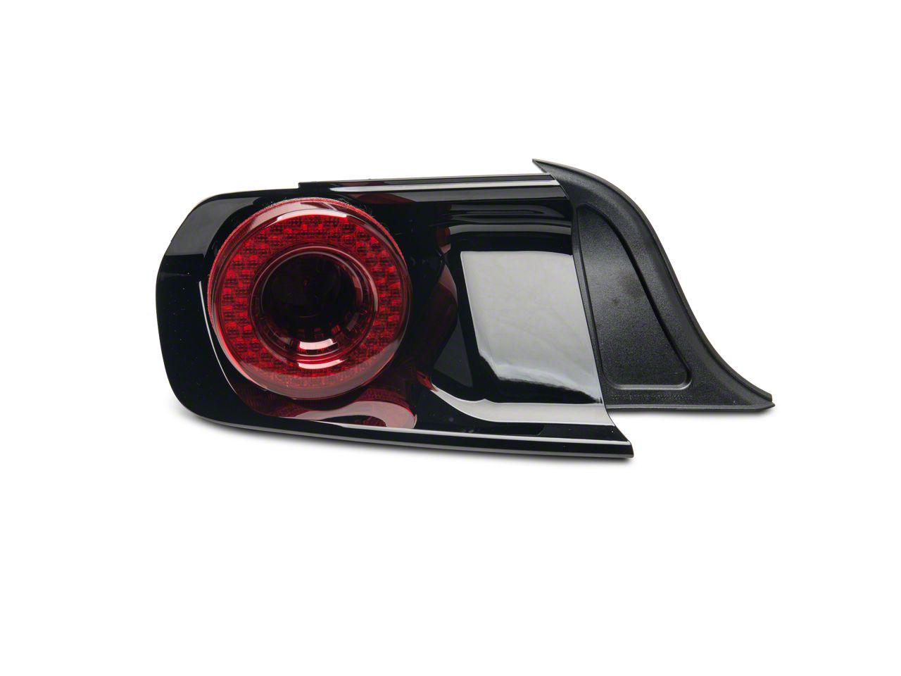 Morimoto Mustang XB LED Tail Lights; Black Housing; Red Lens LF412