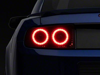 Morimoto XB LED Tail Lights; Black Housing; Smoked Lens (13-14 Mustang)