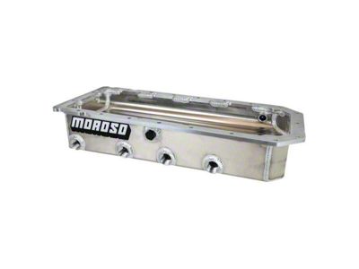 Moroso Dry Sump Oil Pan with Four Pickups on Passenger Side; Aluminum (15-23 6.2L HEMI Challenger)