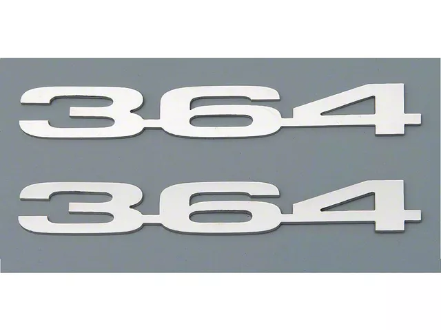 364 Hood Emblems; Polished (Universal; Some Adaptation May Be Required)