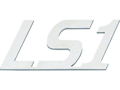 LS1 Emblem; Polished (Universal; Some Adaptation May Be Required)