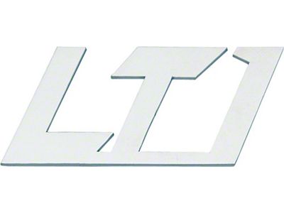 LT1 Emblem; Polished (Universal; Some Adaptation May Be Required)
