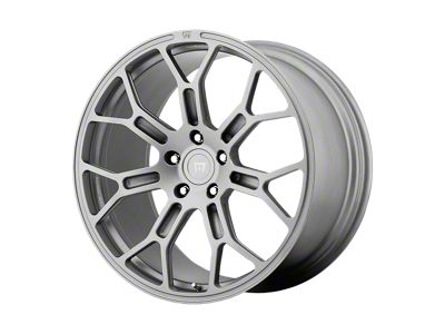 Motegi Techno Mesh Silver Wheel; Rear Only; 20x10.5; 52mm Offset (05-09 Mustang)