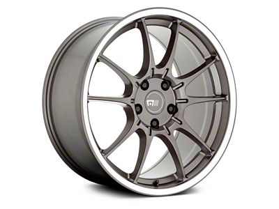 Motegi SS5 Gunmetal with Machined Lip Wheel; 19x8.5; 35mm Offset (10-14 Mustang)