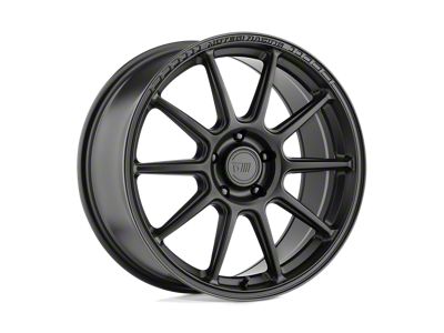 Motegi SS10 Satin Black Wheel; 18x8.5; 35mm Offset (15-23 Mustang GT w/o Performance Pack, , V6)