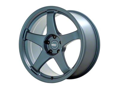 Motegi CS5 Satin Metallic Blue Wheel; 19x8.5; 35mm Offset (24-25 Mustang)