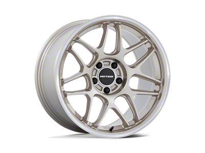 Motegi Tsubaki Motorsport Gold with Machined Lip Wheel; 18x9.5; 15mm Offset (94-98 Mustang)