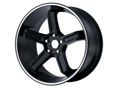 Motegi MR122 Satin Black with Machined Stripe Wheel; 20x9.5 (08-23 RWD Challenger, Excluding Widebody)