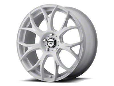 Motegi MR126 Matte White with Milled Accents Wheel; 20x8.5; 38mm Offset (08-23 RWD Challenger, Excluding Widebody)