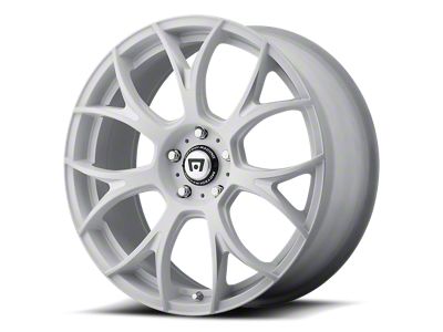 Motegi MR126 Matte White with Milled Accents Wheel; 20x8.5 (11-23 RWD Charger, Excluding Widebody)