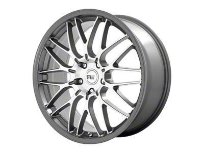 Motegi CM10 Machined Gunmetal Wheel; 19x8.5 (21-24 Mustang Mach-E)