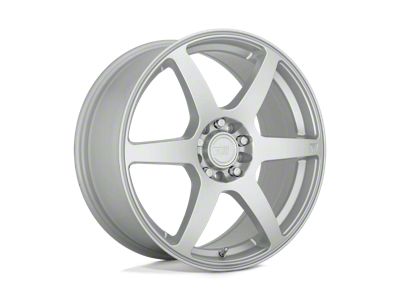 Motegi CS6 Hyper Silver Wheel; 18x8; 45mm Offset (21-25 Mustang Mach-E, Excluding GT)