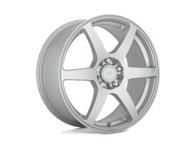 Motegi CS6 Hyper Silver Wheel; 18x8 (21-24 Mustang Mach-E, Excluding GT)