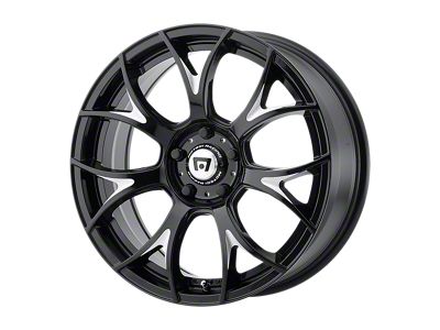 Motegi MR126 Gloss Black Milled Wheel; 18x8 (21-24 Mustang Mach-E, Excluding GT)