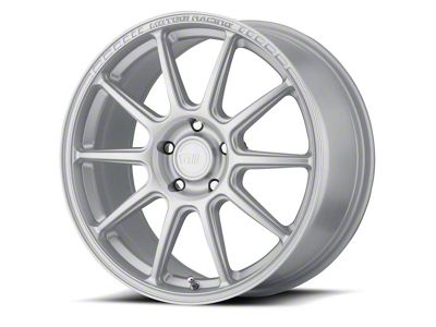 Motegi SS10 Hyper Silver Wheel; 18x8.5; 45mm Offset (21-25 Mustang Mach-E, Excluding GT)