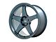 Motegi CS5 Satin Metallic Blue Wheel; 19x8.5 (15-23 Mustang GT, EcoBoost, V6)