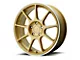 Motegi MR138 Gold with Machined Lip Wheel; 19x8.5 (15-23 Mustang GT, EcoBoost, V6)