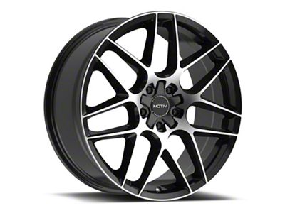 Motiv Foil Gloss Black Machined Wheel; 18x8 (10-15 Camaro)